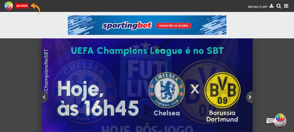 'Onde assistir à Champions League ao vivo hoje?' Chelsea e Borussia Dortmund se enfrentam às 17h — Foto: Reprodução/TechTudo