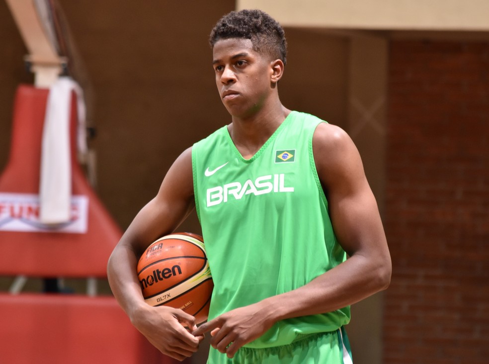 Armador Georginho seleção brasileira de basquete (Foto: Filipe Rodrigues/GloboEsporte.com)