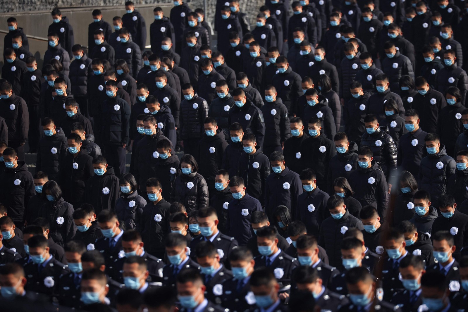 China realiza 85ª cerimônia para lembrar o massacre de Nanjing, em Nanjing, na província de Jiangsu — Foto: CNS / AFP / China OUT