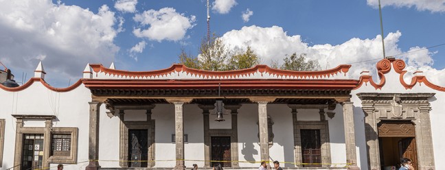 A Casa de Cortés, onde Hernan Cortés teria morado, no bairro de Coyoacán, na Cidade do México — Foto: Adrian Wilson/The New York Times