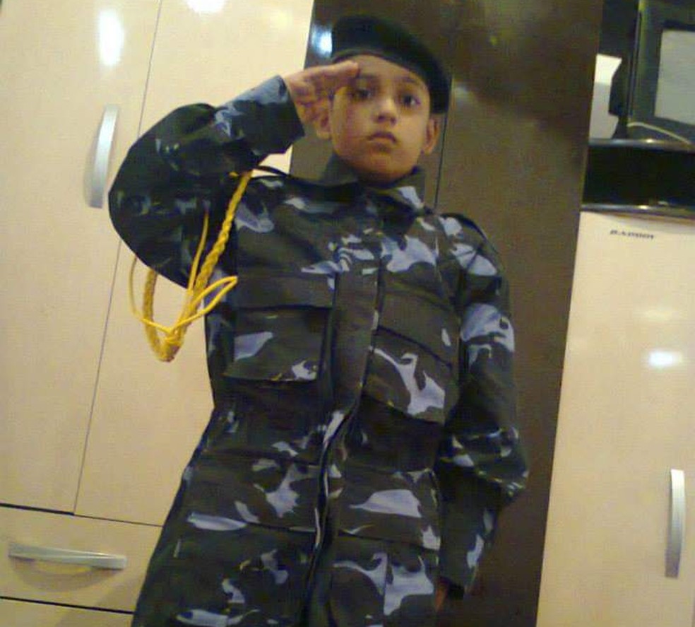 Gabriel sonhava ser militar desde crian&ccedil;a &mdash; Foto: Cedida pela fam&iacute;lia