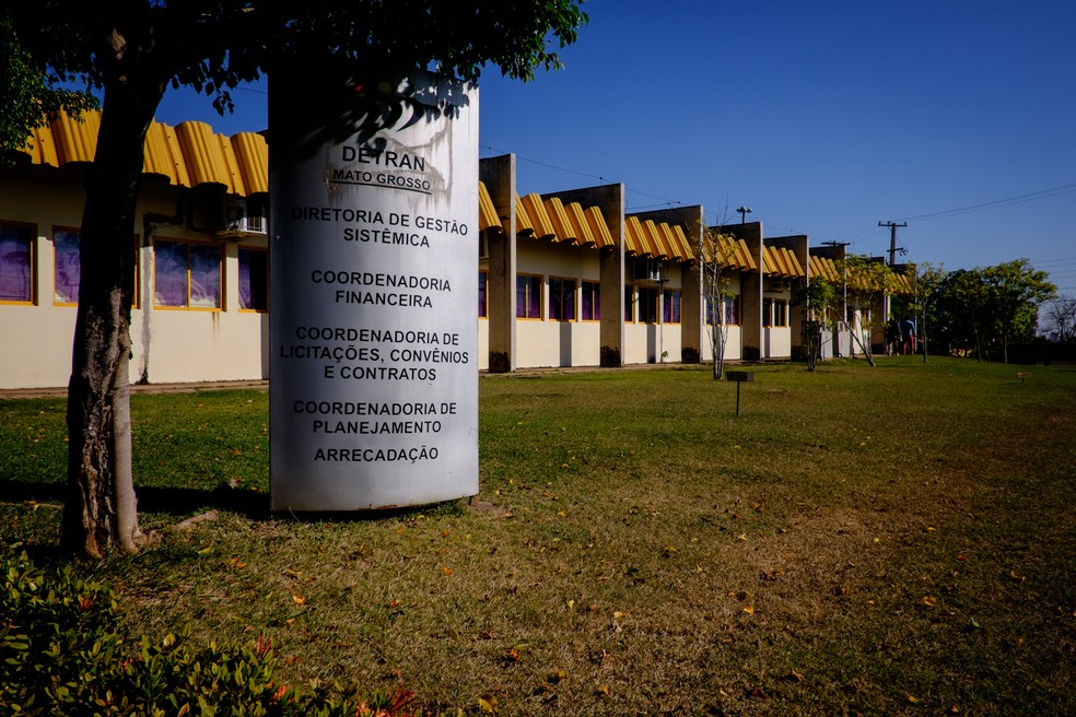 Sede do Departamento Estadual de Trânsito de Mato Grosso (Detran-MT), em Cuiabá — Foto: Mayke Toscano/ Gcom-MT