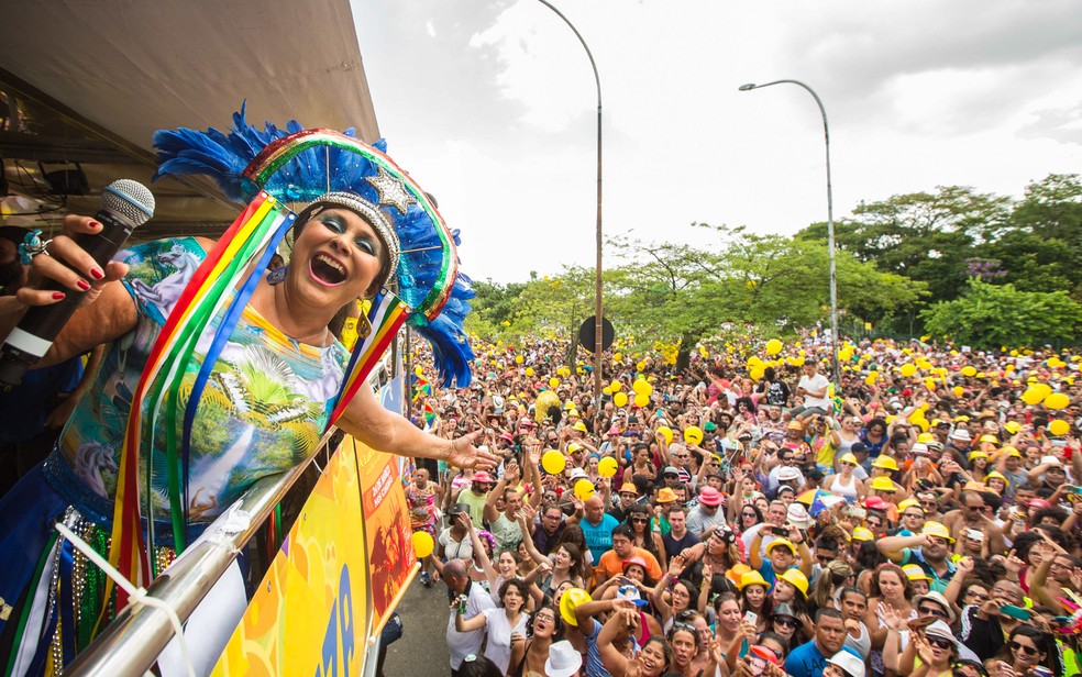 A cantora Fafá de Belém é uma das atrações do carnaval em Goaiana (Foto: Daniel Teixeira/Estadão Conteúdo)