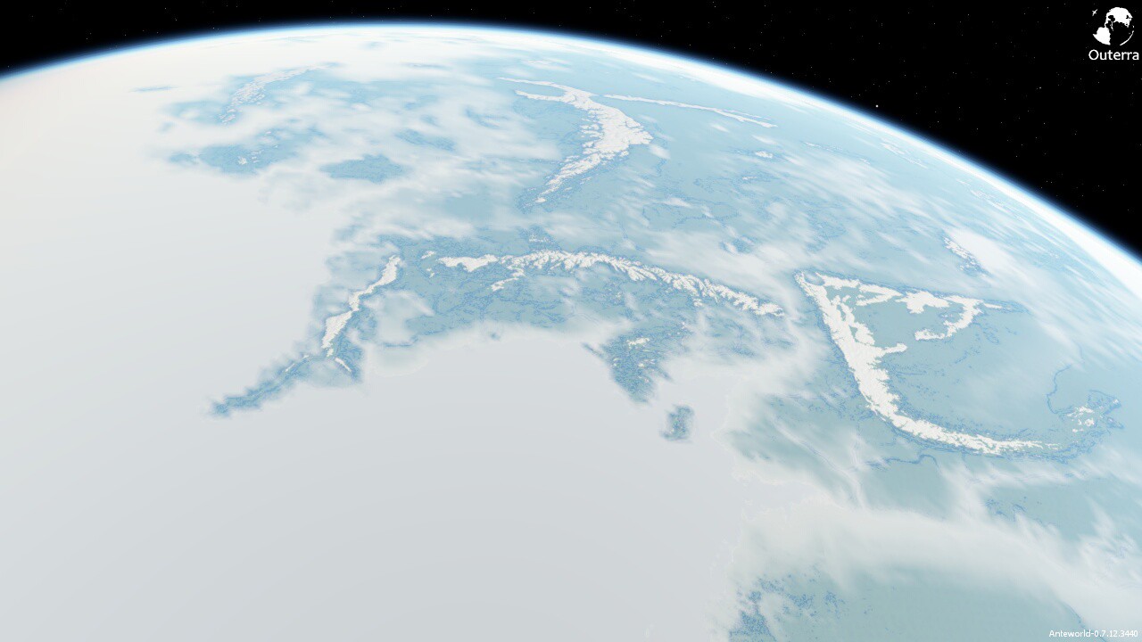 A visão por satélite da Terra Média (Foto: Reprodução)