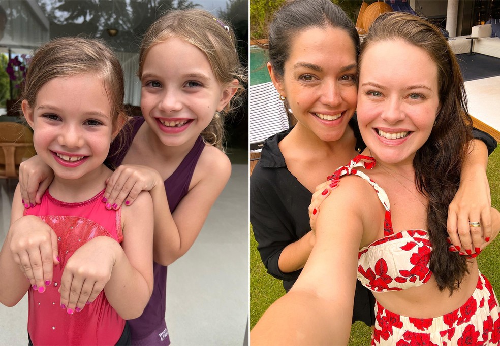 Melinda e Aurora, respectivamente filhas de Thais Fersoza e Mari Bridi — Foto: Reprodução/Instagram