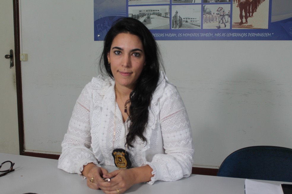 Delegada Seccional Isabella Pessoa fala sobre homicídios em Petrolina — Foto: Juliane Peixinho/ G1