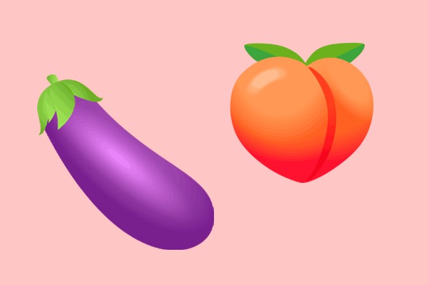 Emojis de berinjela e de pêssego (Foto: Reprodução)