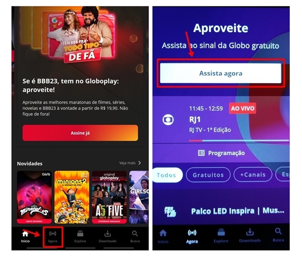 Onde assistir ao desfile das escolas de samba hoje? Desfile do grupo Especial de São Paulo tem transmissão ao vivo disponível no celular, via app do Globoplay — Foto: Reprodução/Gabriela Andrade
