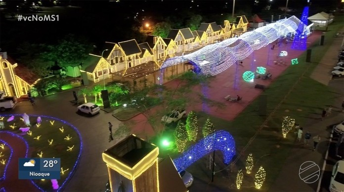 Cidade do Natal abre oficialmente para o público na noite desta sexta em Campo  Grande | Mato Grosso do Sul | G1