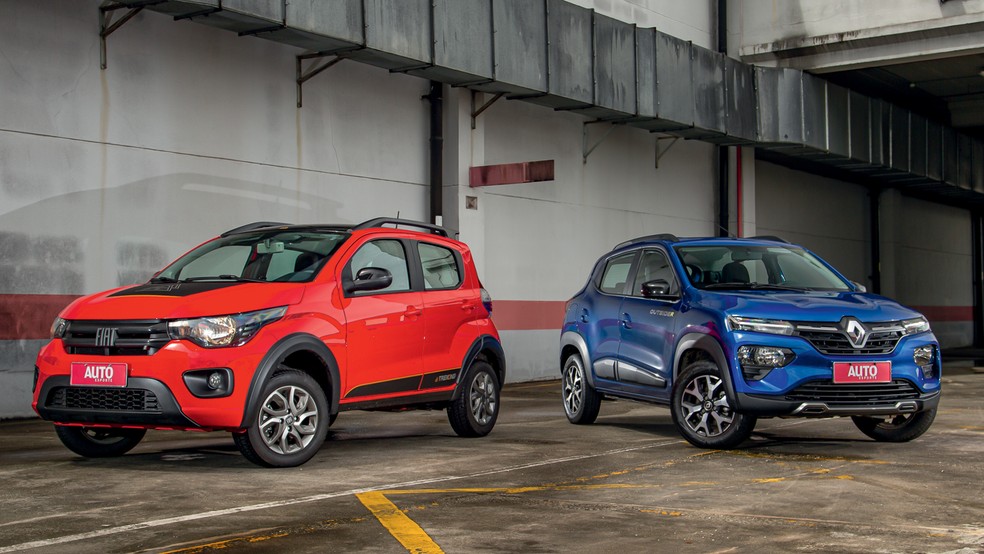 Renault Kwid e Fiat Mobi são os carros mais baratos do Brasil — Foto: Renato Durães