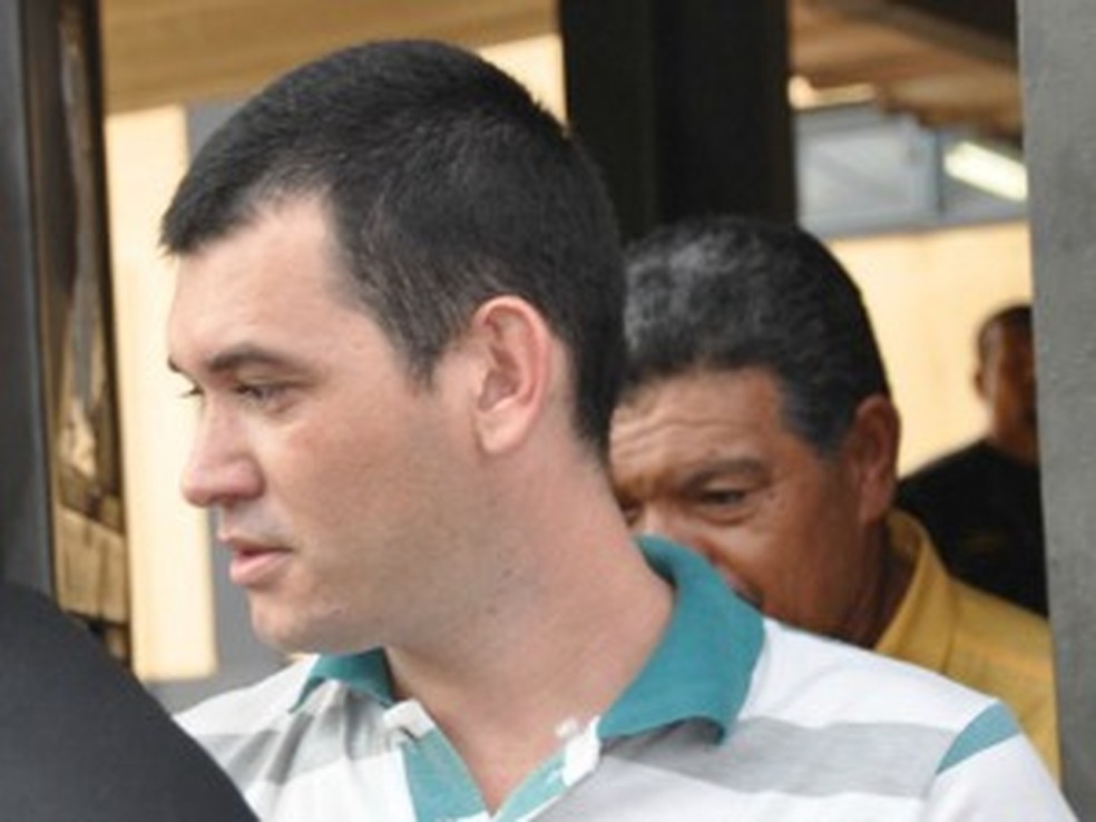 Hugleice da Silva ao ser libertado do Instituto Penal de Campo Grande — Foto: Leandro Abreu/G1 MS