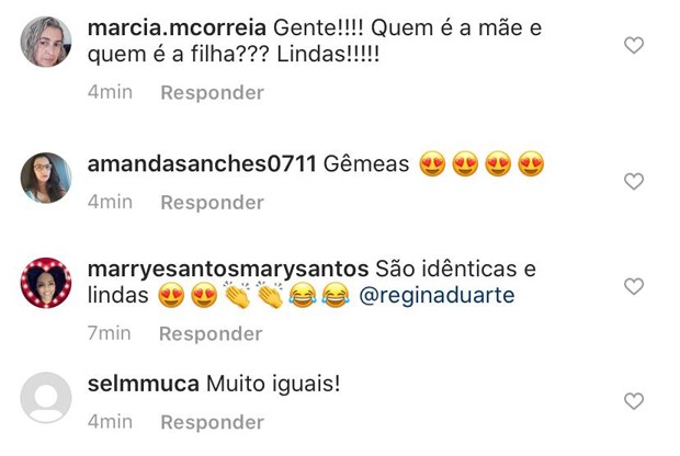 Fãs apontam semelhança entre Regina e Gabriela Duarte (Foto: Reprodução / Instagram)