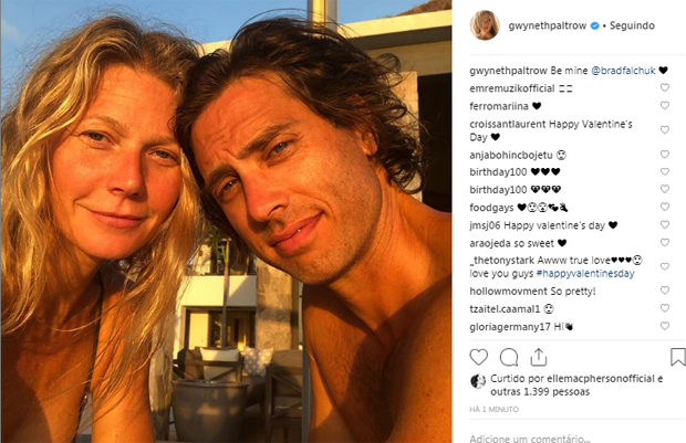 Gwyneth Paltrow e Brad Falchuk (Foto: Reprodução/Instagram)