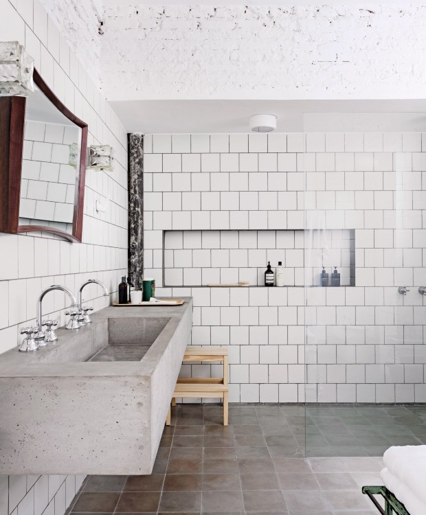 Banheiro - projeto executado pelo arquiteto Felipe Hess (Foto: Fran Parente / Divulgação)