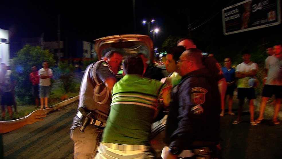 O homem foi preso em flagrante após realizar teste do bafômetro (Foto: Reprodução/Inter TV Cabugi)