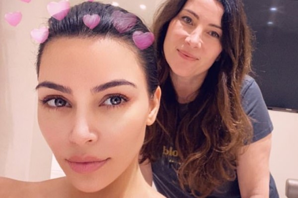 A socialite Kim Kardashian com a especialista em cuidados com a pele Toska Husted (Foto: Instagram)