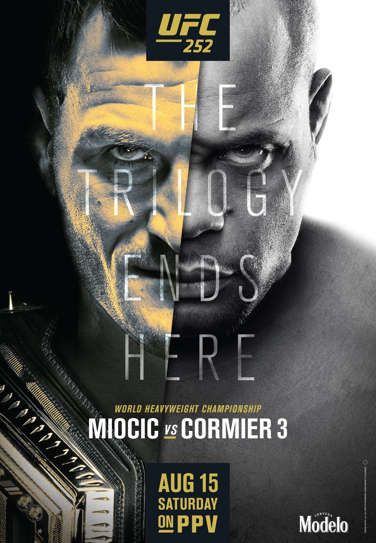Ultimate divulga pôster da trilogia entre Stipe Miocic e ...