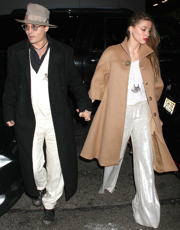 Johnny Depp e Amber Heard em abril de 2014. (Foto: Getty Images)