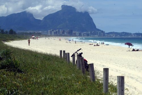A Praia da Reserva, na Zona Oeste do Rio