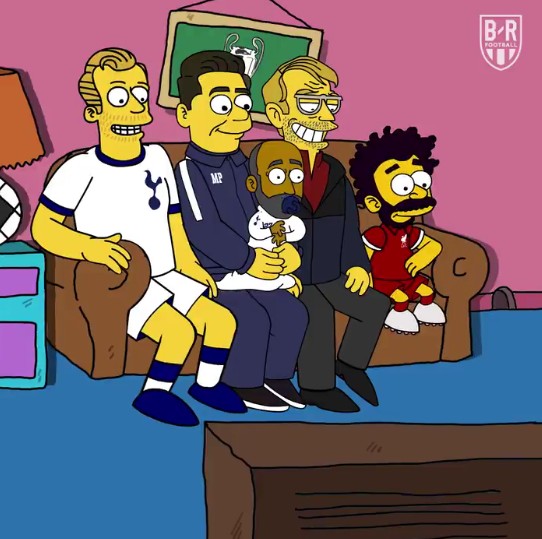 Personagens da final da Liga dos Campeões viraram Simpsons (Foto: Reprodução: Twitter)