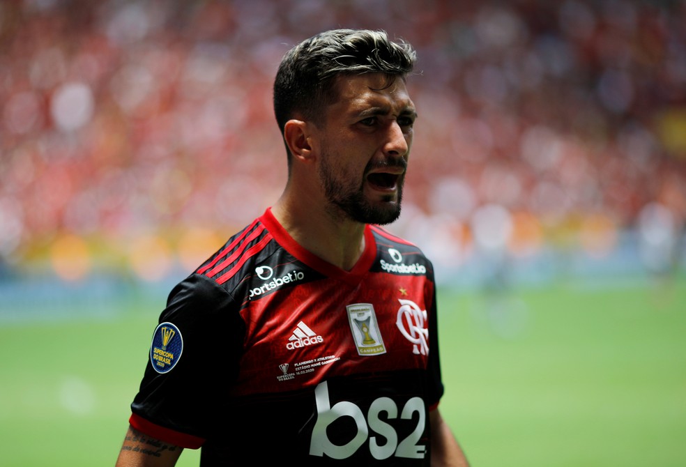 O uruguaio Arrascaeta é um dos principais nomes do Flamengo  — Foto: REUTERS/Adriano Machado
