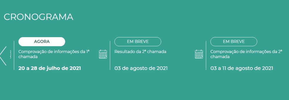 Prouni encerra nesta quarta (28) período para comprovação de informações dos candidatos selecionados na 1° chamada — Foto: Reprodução/Prouni/MEC