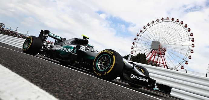 Nico Rosberg no segundo treino livre para o GP do Japão de 2016, em Suzuka (Foto: Getty Images)