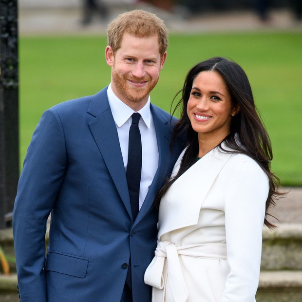 Foto do anúncio do noivado do Príncipe Harry com Meghan Markle (Foto: Tim Rooke / Shutterstock)