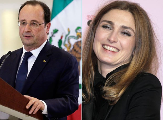 Fotógrafos registraram caso de François Hollande com a atriz Julie Gayet (Foto: AP e Reuters)