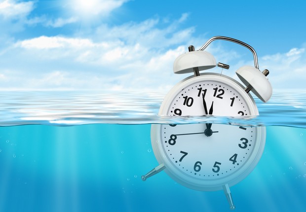 procrastinação - procrastinar - relógio afundando  (Foto: Thinkstock)