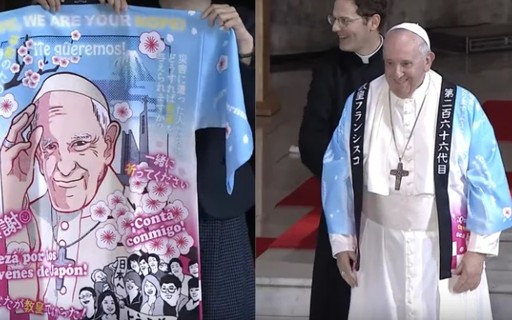 Papa Francisco usa roupa com estampa de anime em viagem ao Japão - Revista  Marie Claire | Celebridades