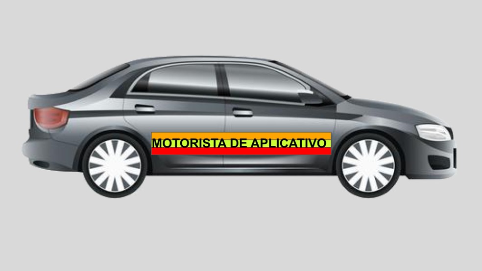 Ilustração do adesivo. — Foto: Arte ilustrativa/g1