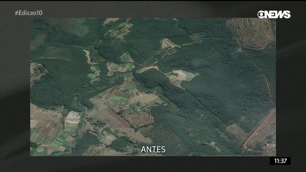Imagens De Satelite Mostram Antes E Depois Do Rompimento Da Barragem Em Brumadinho Minas Gerais G1