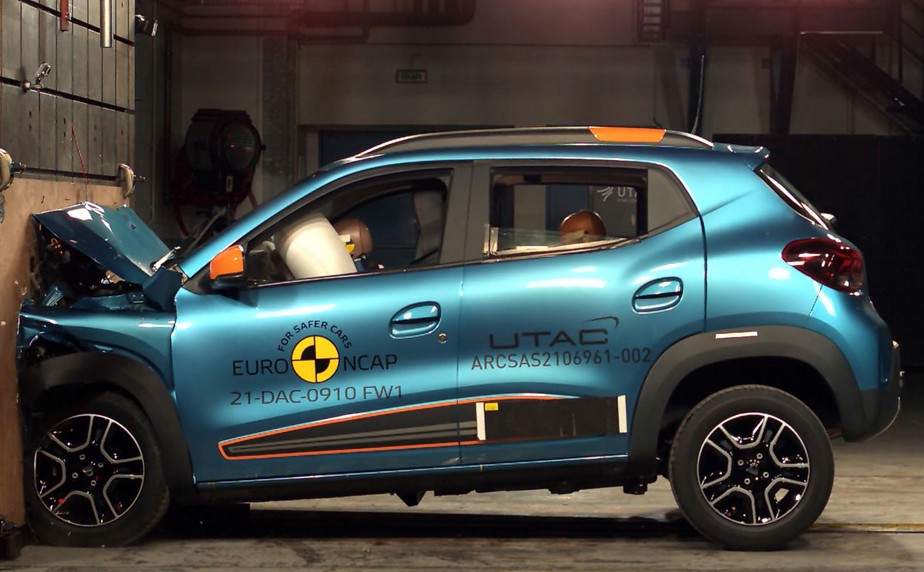 Versão europeia do Renault Kwid elétrico é testada pelo Euro NCAP