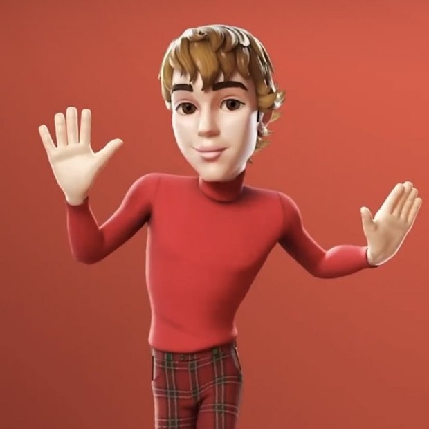 Justin Bieber ganhou avatar criado pela Genies (Foto: Reprodução)