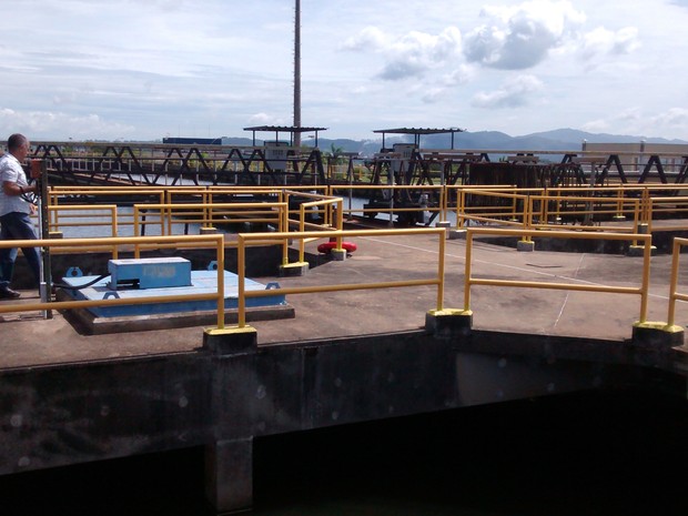 Água captada na represa Billings será tratada na ETA de Suzano, na represa de Taiaçupeba (Foto: Jamile Santana/G1)