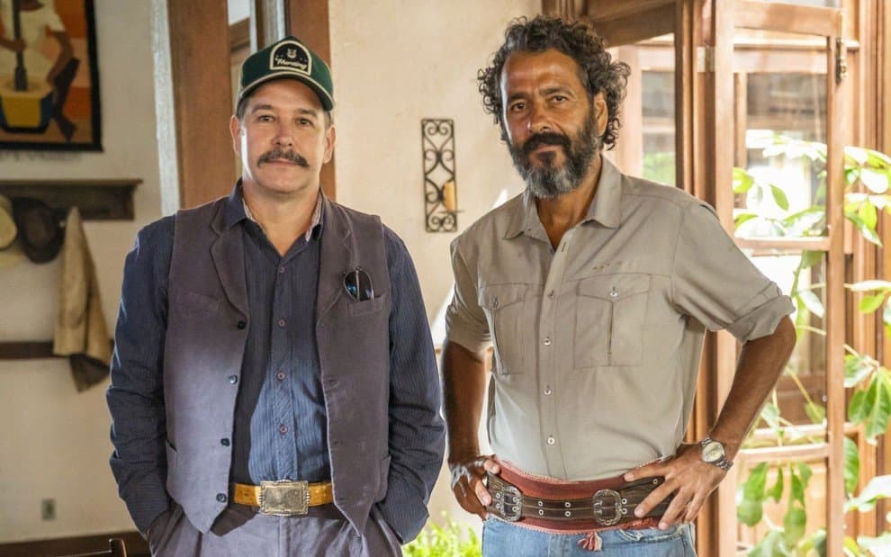 Pantanal tem Tenório (Murilo Benício) e Jose Leôncio (Marcos Palmeira) como antagonistas no uso da terra (Foto: Divulgação)