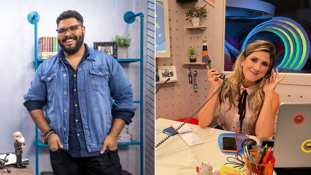 Paulo Vieira e Dani Calabresa terão quadros no 'BBB 23' — Foto: Globo/João Cotta; Globo/Divulgação