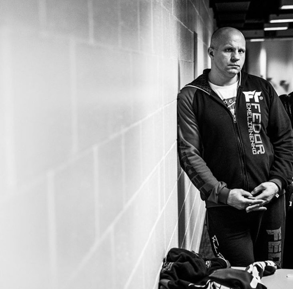 O lendário Fedor Emelianenko antes do Bellator 172: ícone do esporte estará em ação no primeiro evento da organização na Rússia — Foto: Bellator MMA