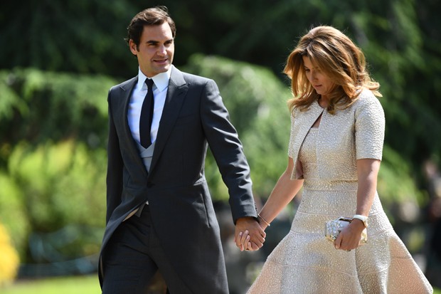 Roger Federer e sua mulher, Mirka (Foto: Getty Images)