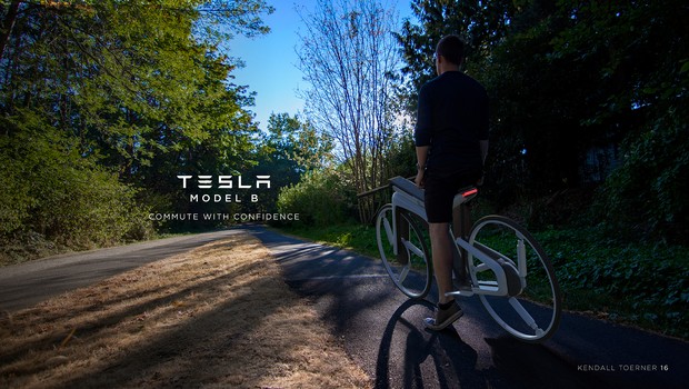 Bike elétrica da Tesla: Model B (Foto: Divulgação / Kendall Toerne)