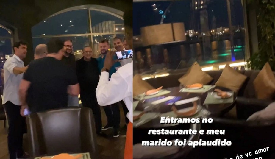 Galvão Bueno é aplaudido ao entrar em restaurante latino de hotel em Doha