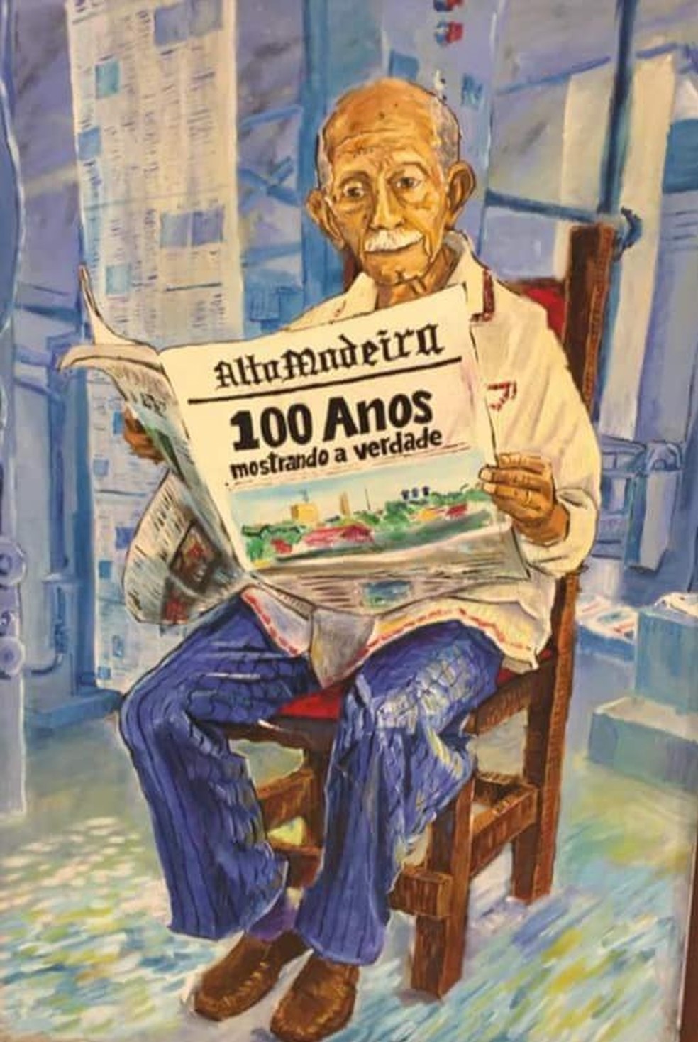 Euro Tourinho foi diretor do Alto Madeira, um dos jornais mais antigos do país.  — Foto: Reprodução/Facebook