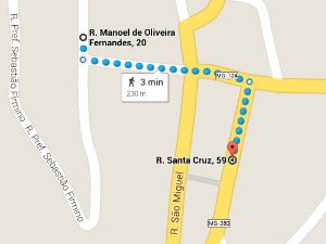 Agencia fica a menos de 300 metros da delegacia da cidade (Foto: Google Maps)