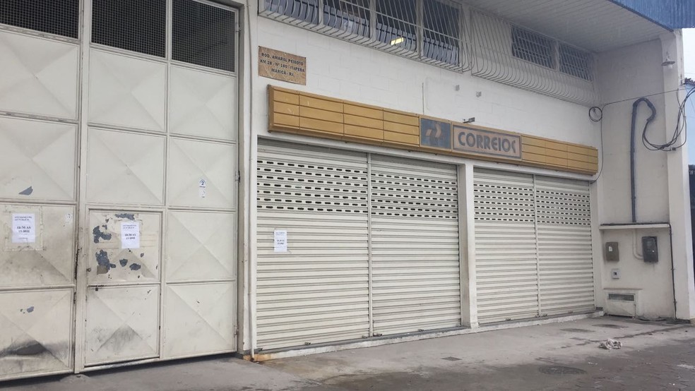 Caso aconteceu em uma agÃªncia dos Correios em MaricÃ¡ (Foto: Viviane Lopes/Inter TV)