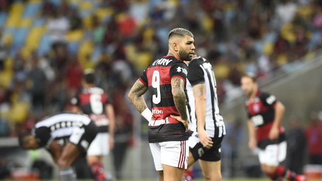 Gabigol no clássico entre Flamengo e Botafogo