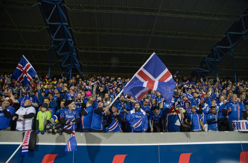 Islândia é a menor nação do mundo classificada para a Copa do Mundo (Foto: AFP)