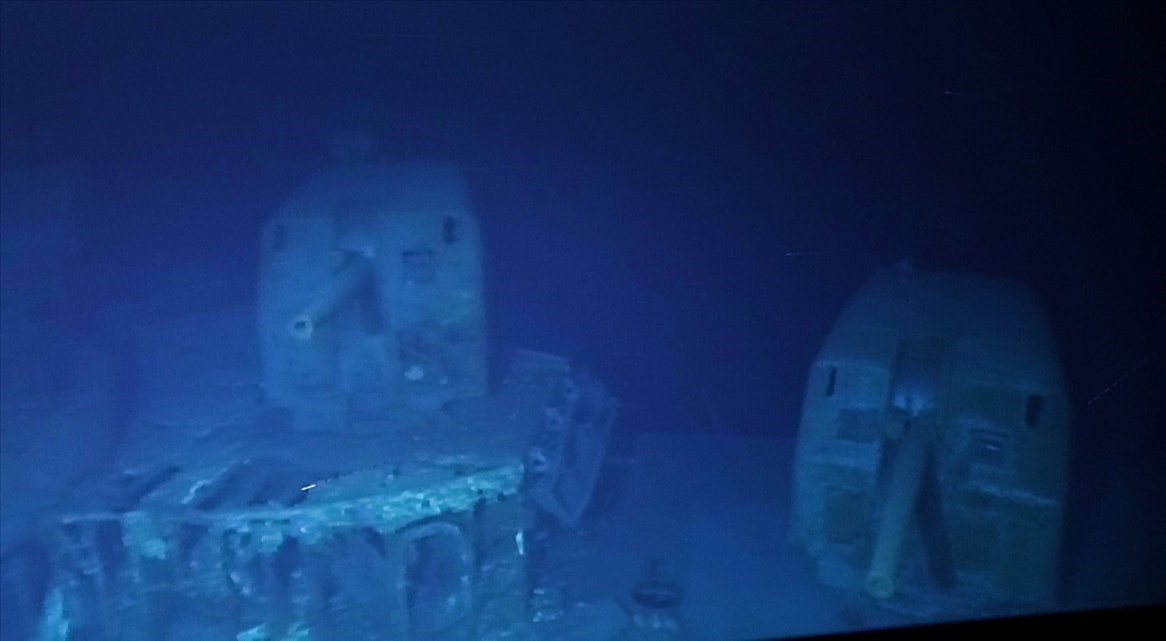 A embarcação USS Johnston, da Marinha dos Estados Unidos, naufragou em 25 de outubro de 1944 (Foto: Reprodução/Twitter/@VictorVescovo)