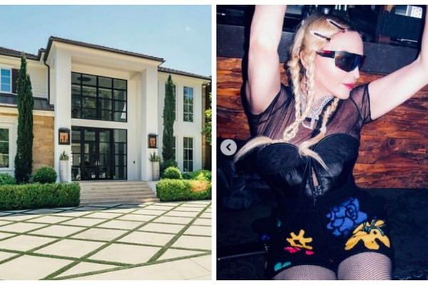 A mansão que Madonna comprou em abril de 2021 do músico The Weeknd, por US$ 19,3 milhões, e planeja vender por US$ 25,9 milhões, com lucro de 30 milhões de reais (Foto: Reprodução/Instagram)