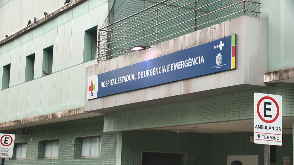 Hospital Estadual de Urgência e Emergência (HEUE), em Vitória — Foto: Reprodução/TV Gazeta